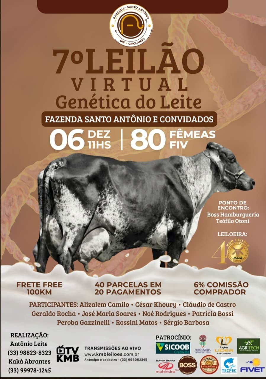 7º Leilão Virtual Genética do Leite